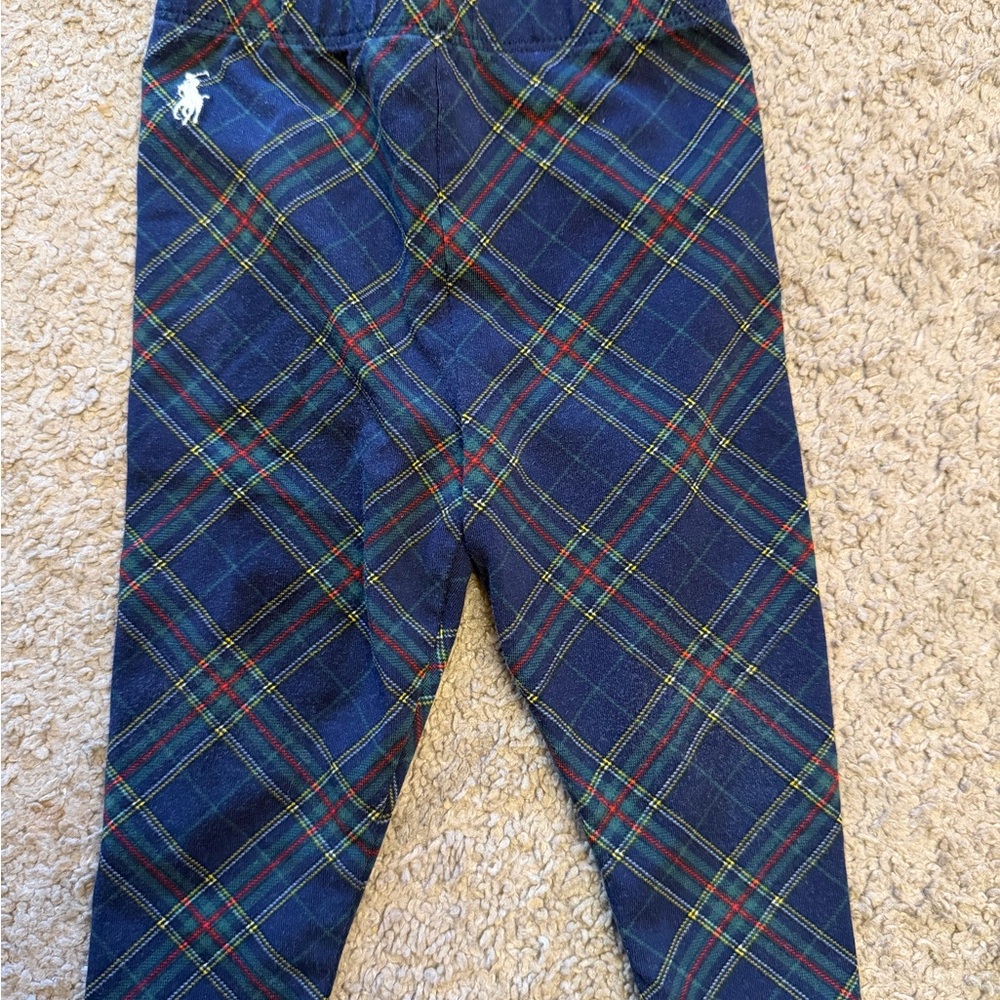 Ralph Lauren Navy Plaid Leggings